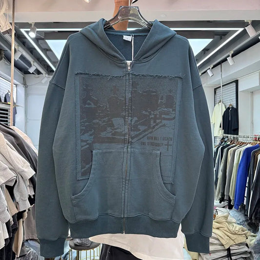 Cozy Cotton Hooded Zipper Hoodie