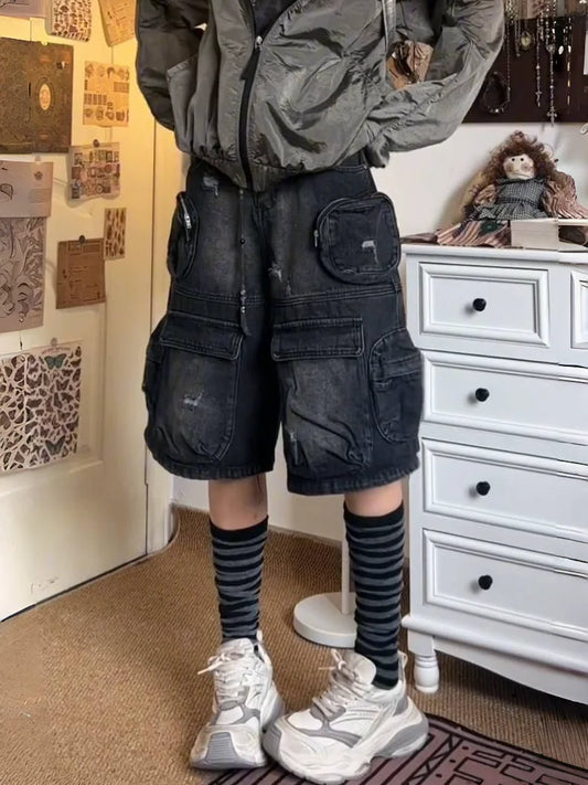 Vintage American Oversized Denim Shorts