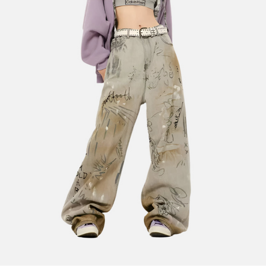 Vintage Aesthetic Oversize Baggy Cowboy Jeans