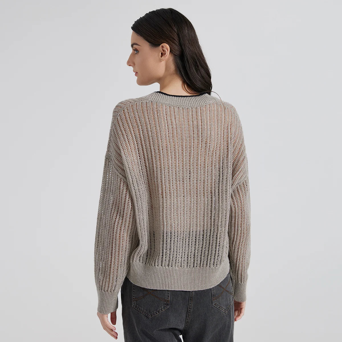 Luxury Linen Cardigan High Quality Sweater