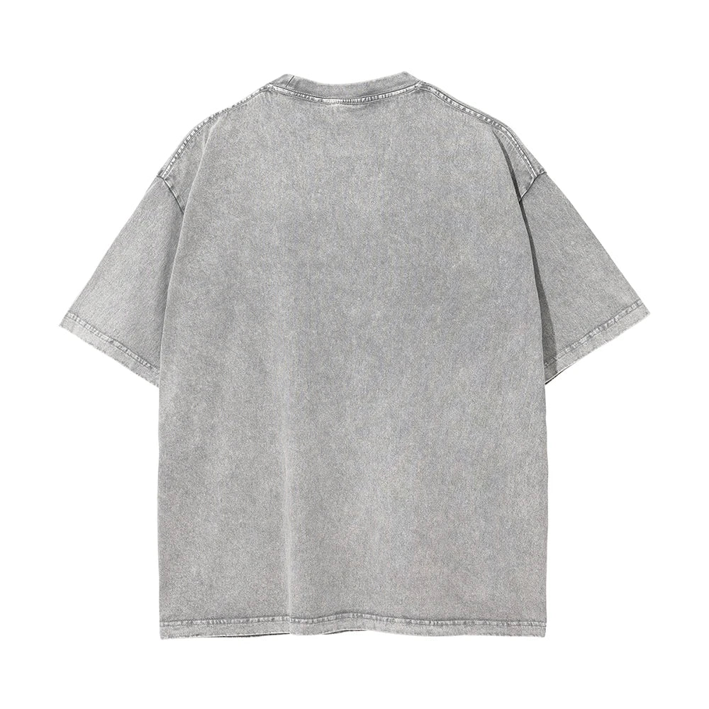 Retro Vintage Washed Oversized Goth T-Shirt
