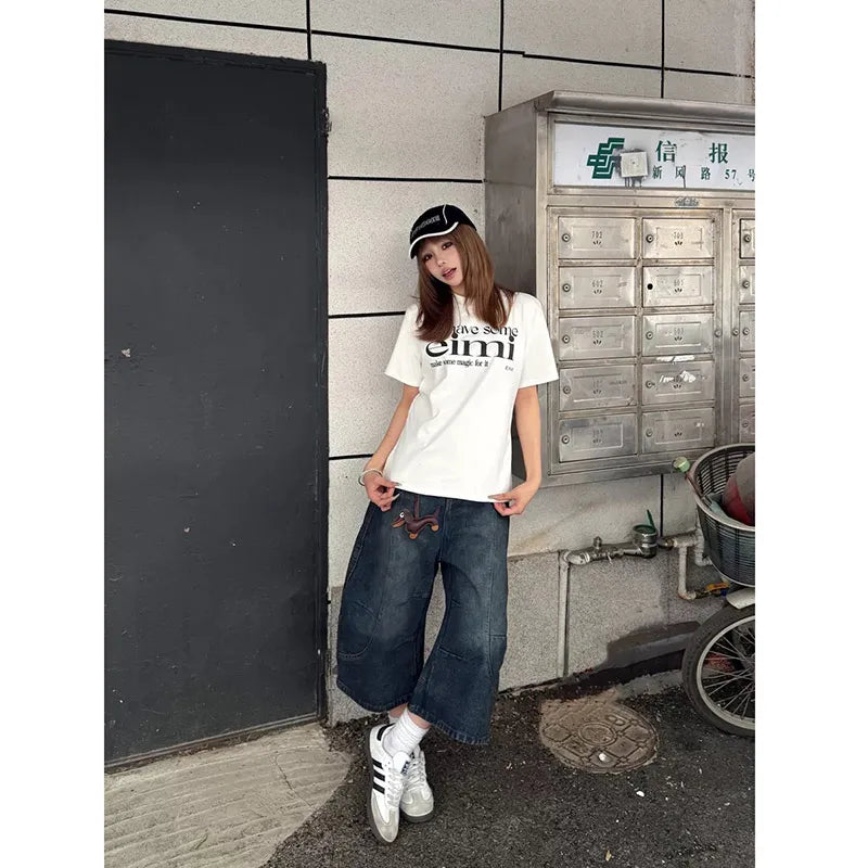 Vintage Oversized Y2K Style Denim Jeans