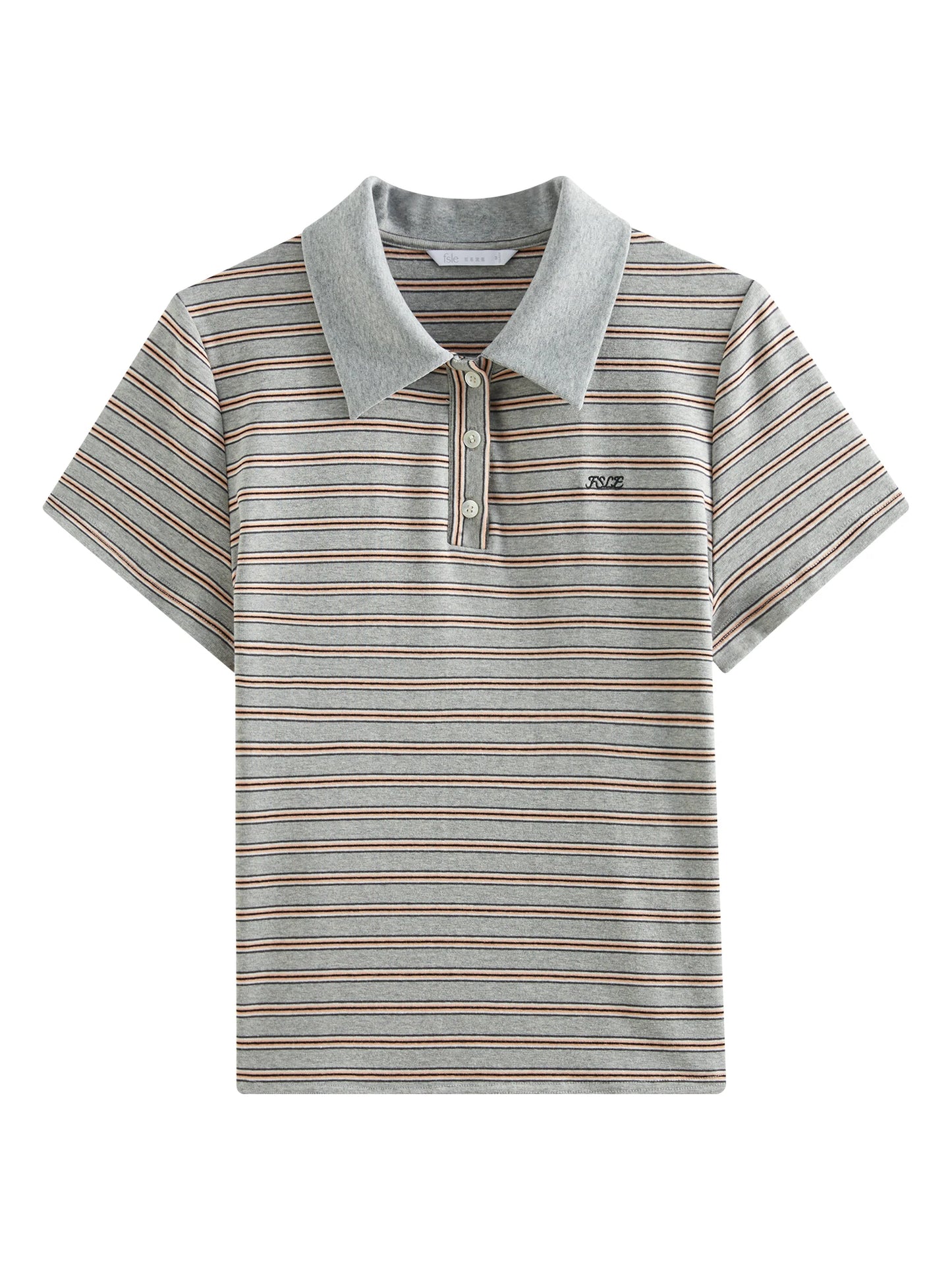 Retro Knitted Short Sleeve Polo T-Shirt