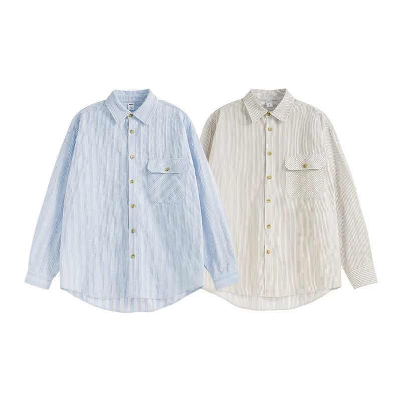 Stylish Striped Loose Blouse Shirt