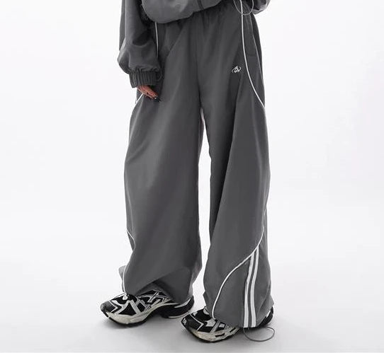 Grey Loose Sports Jacket and Pants