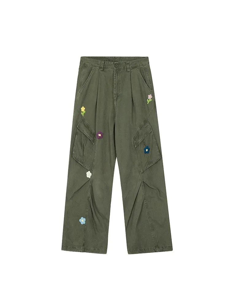Vintage Multi-Pocket Overalls Jeans