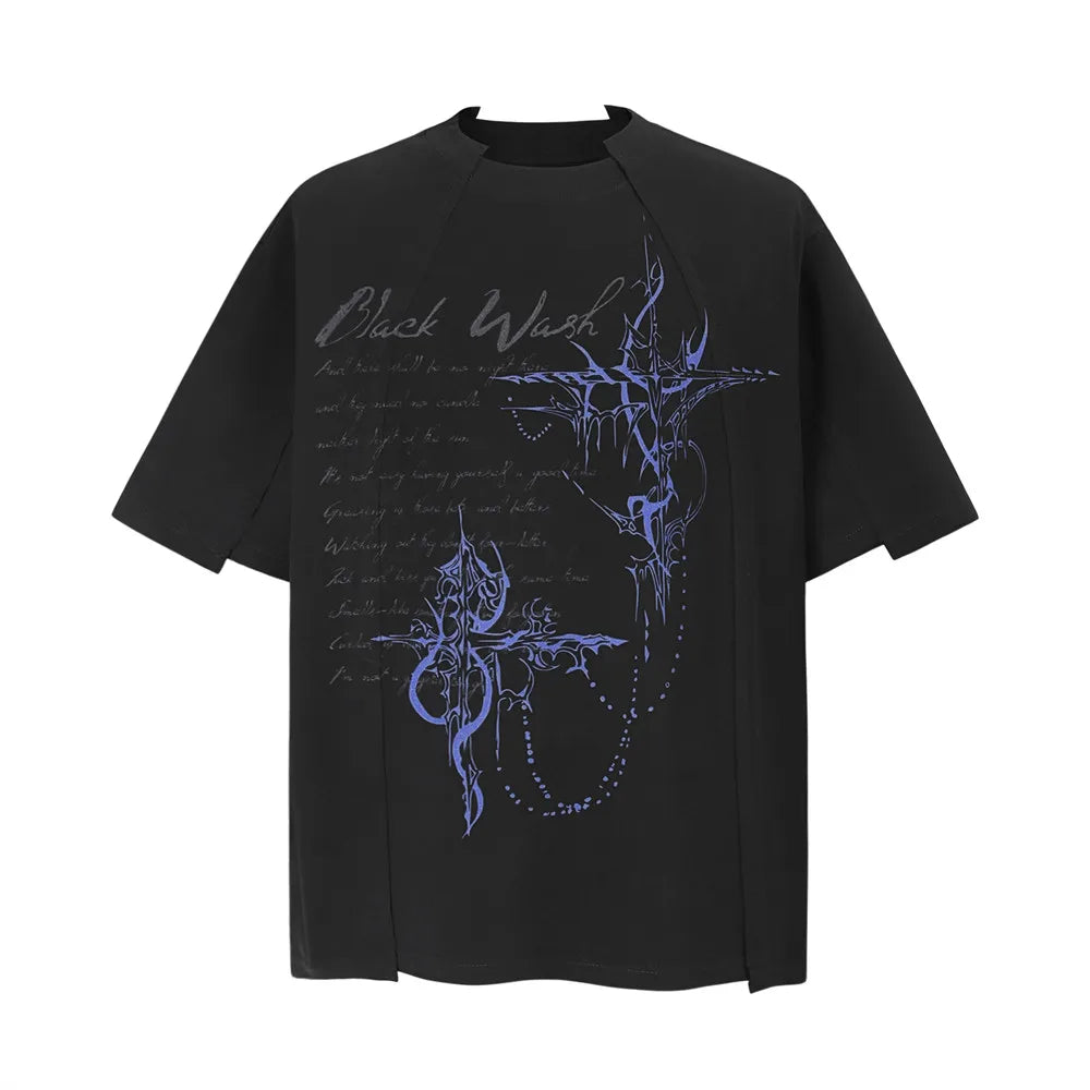 Retro Totem Print Short Sleeve T-Shirt