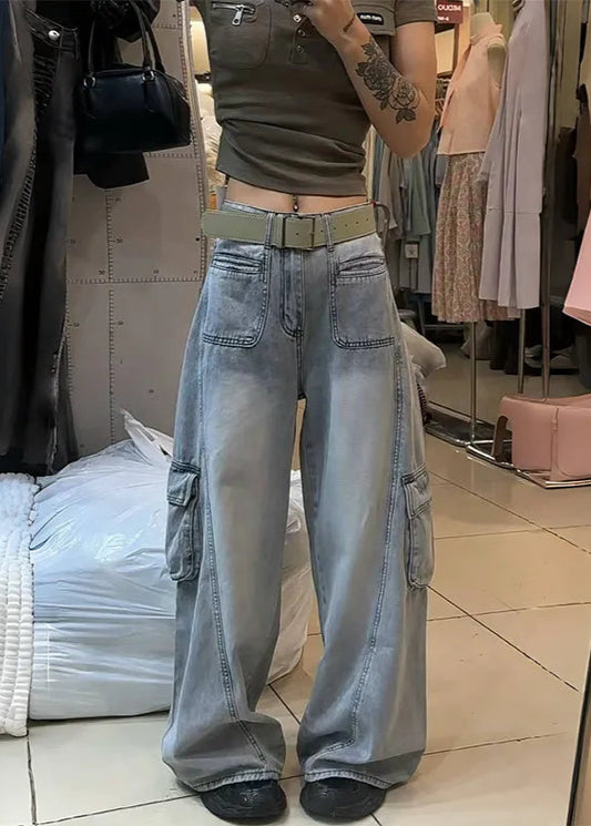Vintage High Waisted Wide Leg Jeans