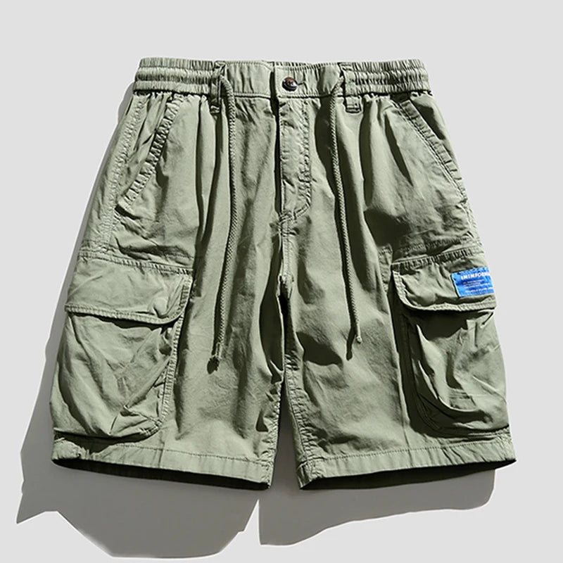 Vintage Classic Cotton Cargo Bermuda Shorts