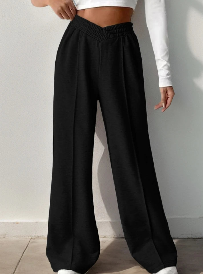 Comfy Loose Fit Elastic Waist Pants