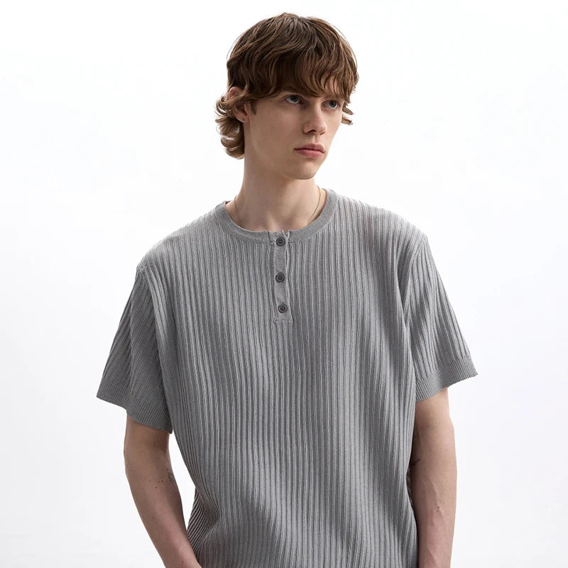 Elegant Solid Color Short Sleeve T-Shirt