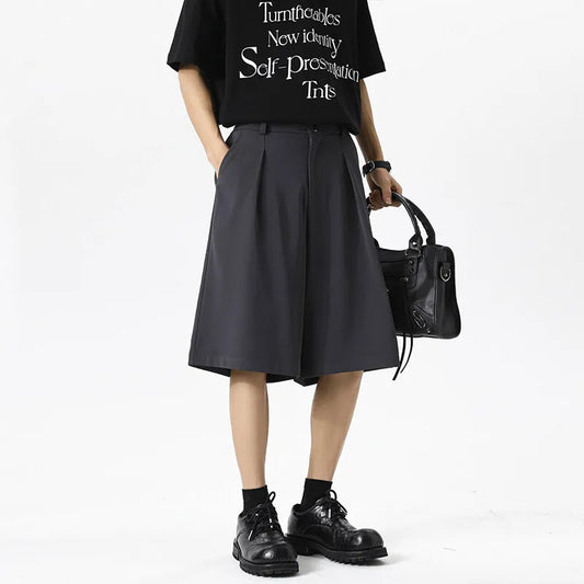 Black Korean Casual Summer Baggy Shorts