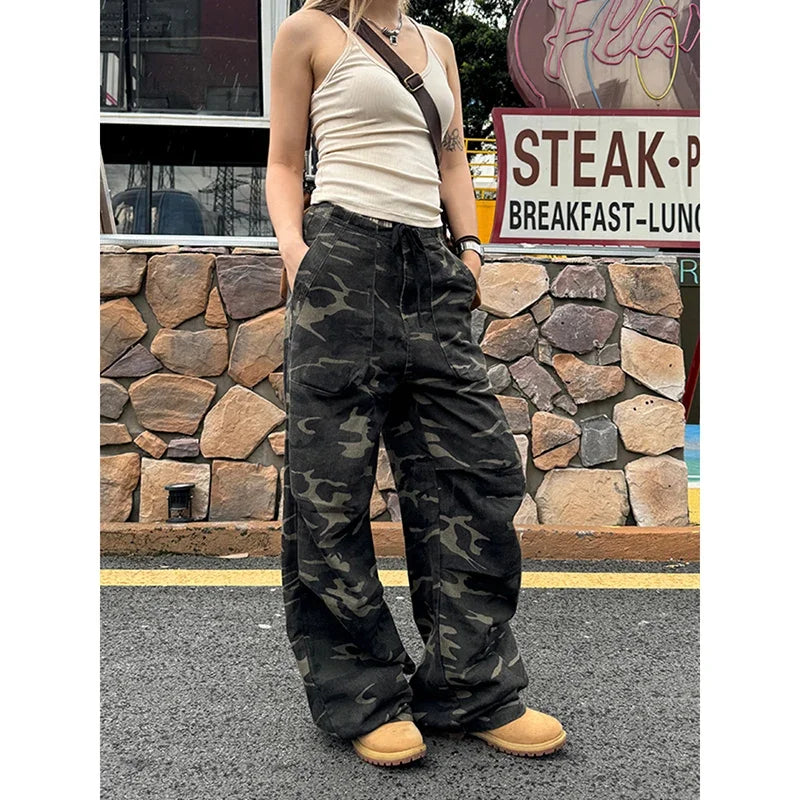 Vintage Camouflage Oversize Cargo Pants