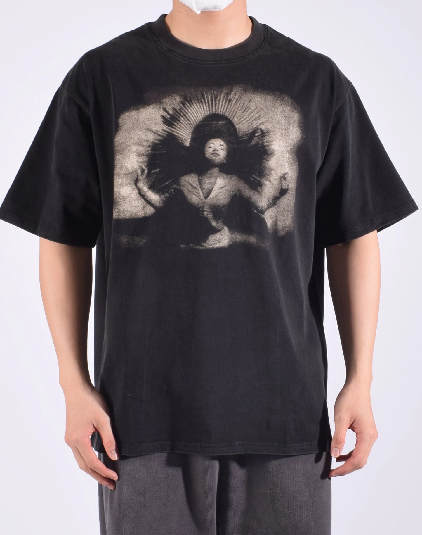 Vintage Portrait Pattern Printed T-Shirt