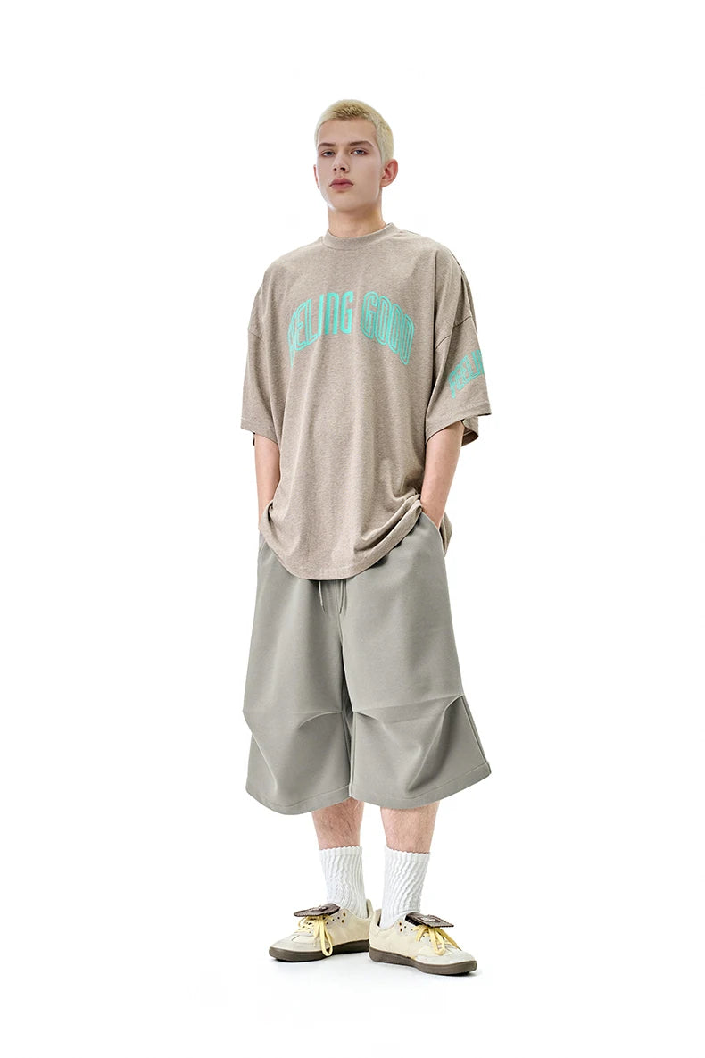 American Style Loose-Fit Cropped Pants