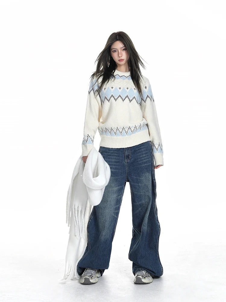 Cozy Vintage Knit Sweater Pullover