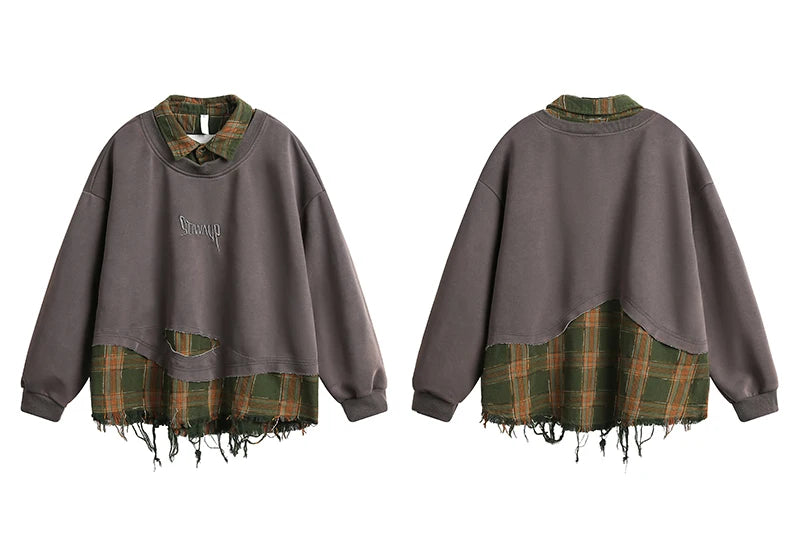 Youthful Off-Shoulder Sweatshirt