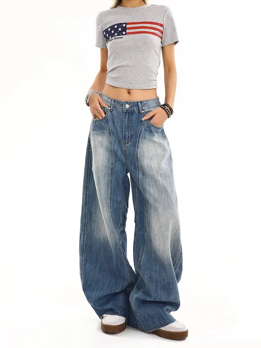Vintage High Waist Leg Jeans