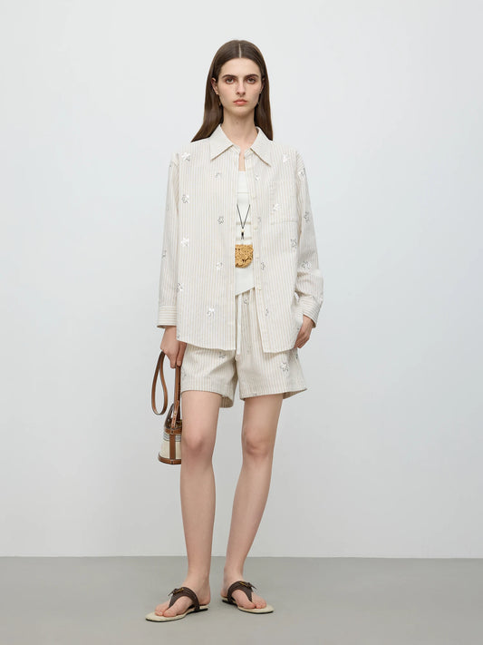 Effortless Elegance Resort Set Shorts Shirt