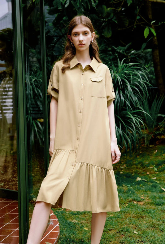 Stylish Summer Lyocell Silk Dress Women