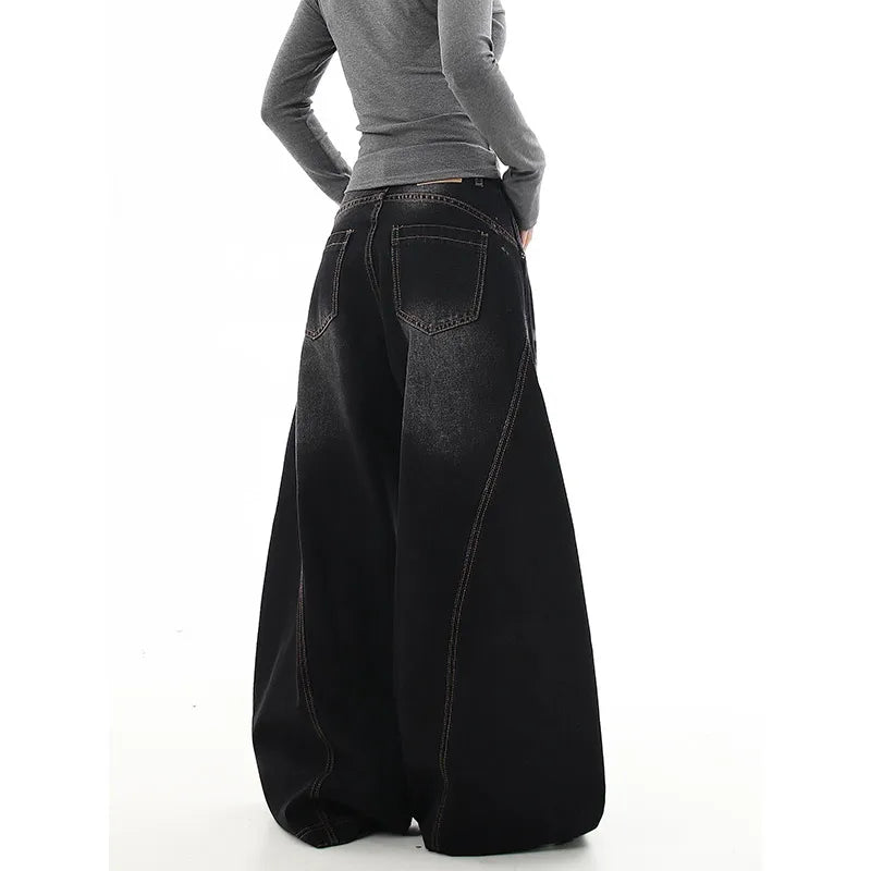 Vintage High Waisted Black Jeans