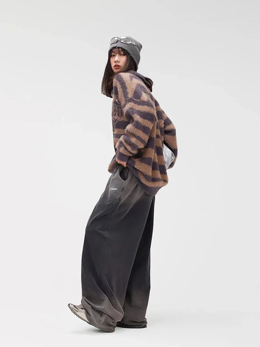 Oversize Gradient Denim Hip Hop Pants