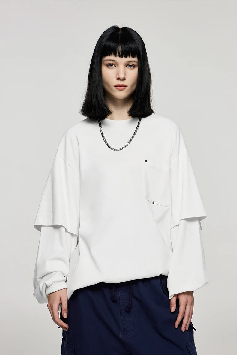 Minimalist Oversized Long Sleeve T-Shirt
