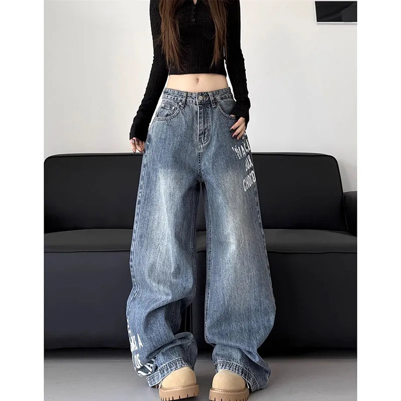 Vintage Oversize Blue Y2K Denim Jeans