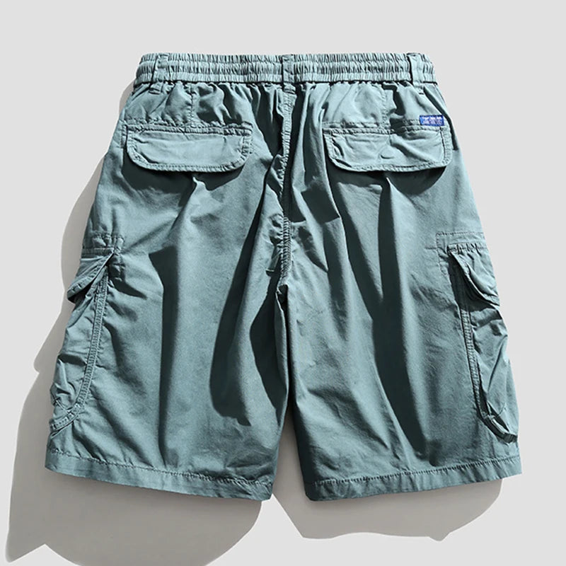Vintage Classic Cotton Cargo Bermuda Shorts