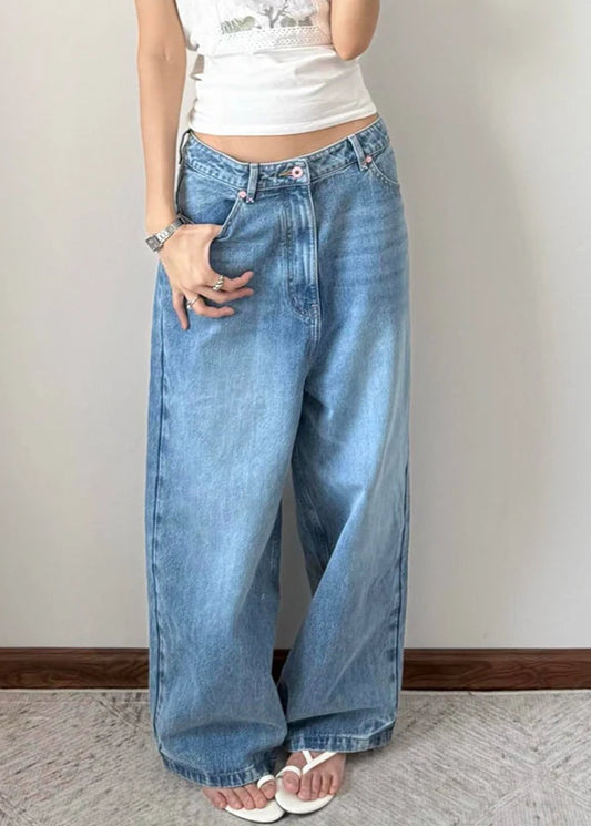 Vintage Oversize High Waist Blue Jeans