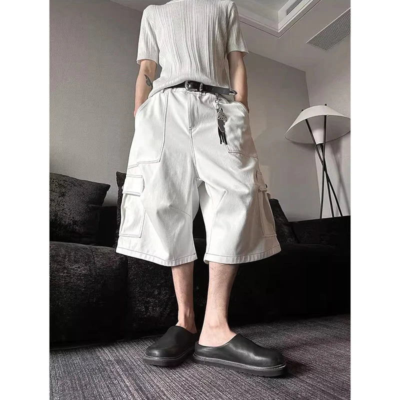 White Vintage Cargo Pants
