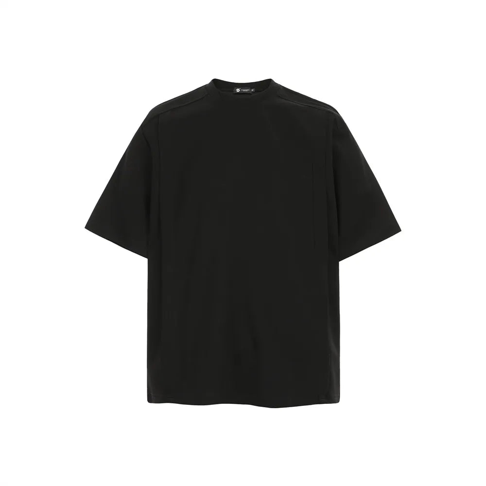 Modern Loose Fit Spliced Short T-Shirt