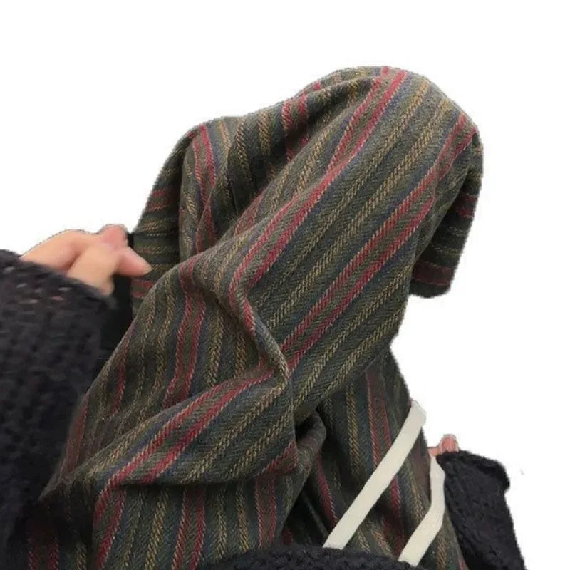 Wide Leg Stripe Casual Pantalones Pants