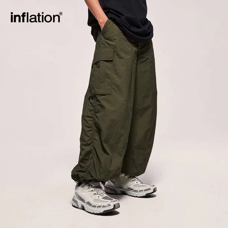 Loose Fit Wide Leg Cargo Pants