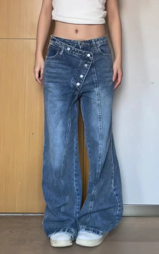 Vintage Y2K Style Wide Leg Jeans