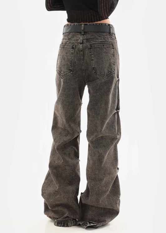 Retro Baggy Wide Leg Denim Jeans