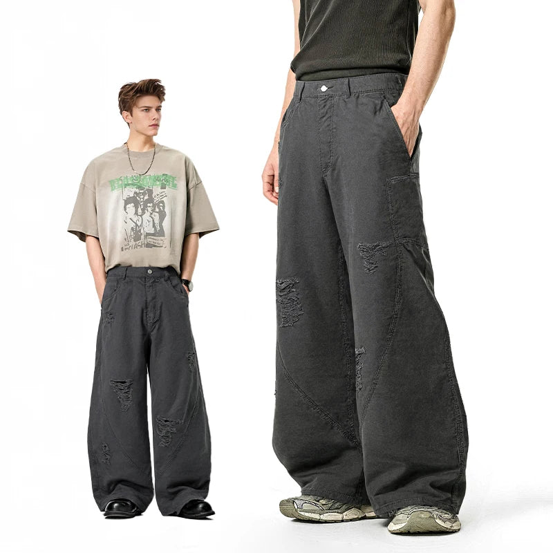 Vintage Distressed Cargo Pants