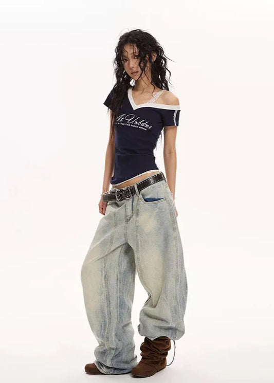 Blue Vintage Y2K Cargo Jeans