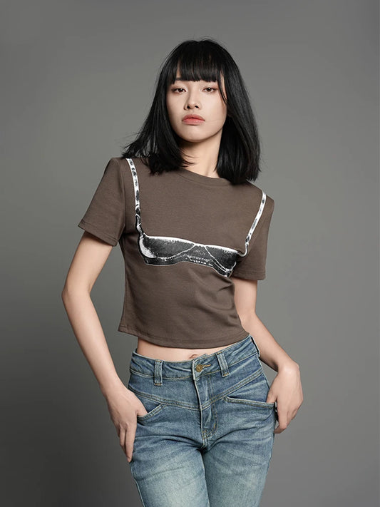 Vintage American Short Sleeve Womens T-Shirt
