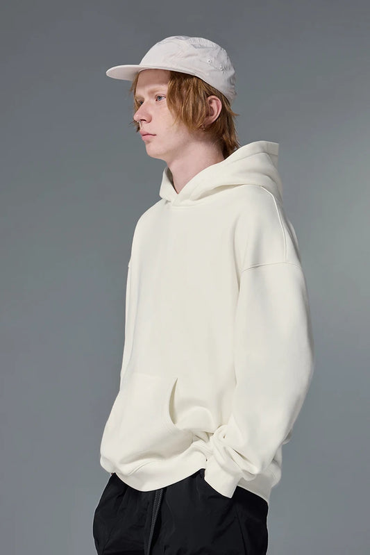 Premium Minimalist Solid Color Fleece Hoodie