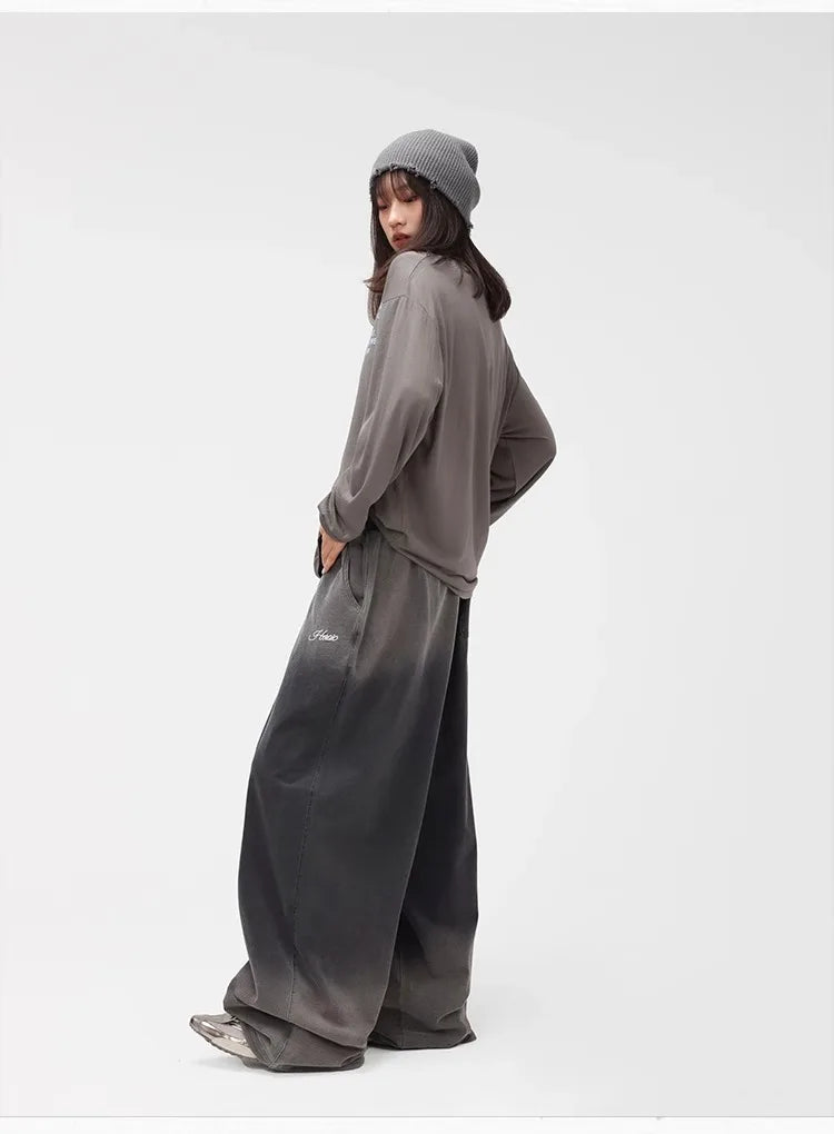 Oversize Gradient Denim Hip Hop Pants