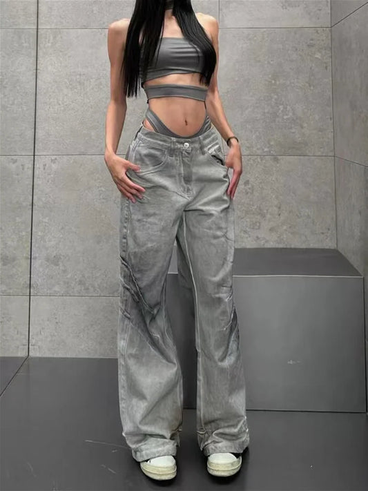 Vintage High Waist Baggy Denim Jeans