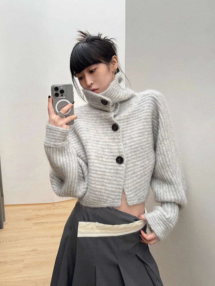 Cozy Loose Knit Turtleneck Sweater