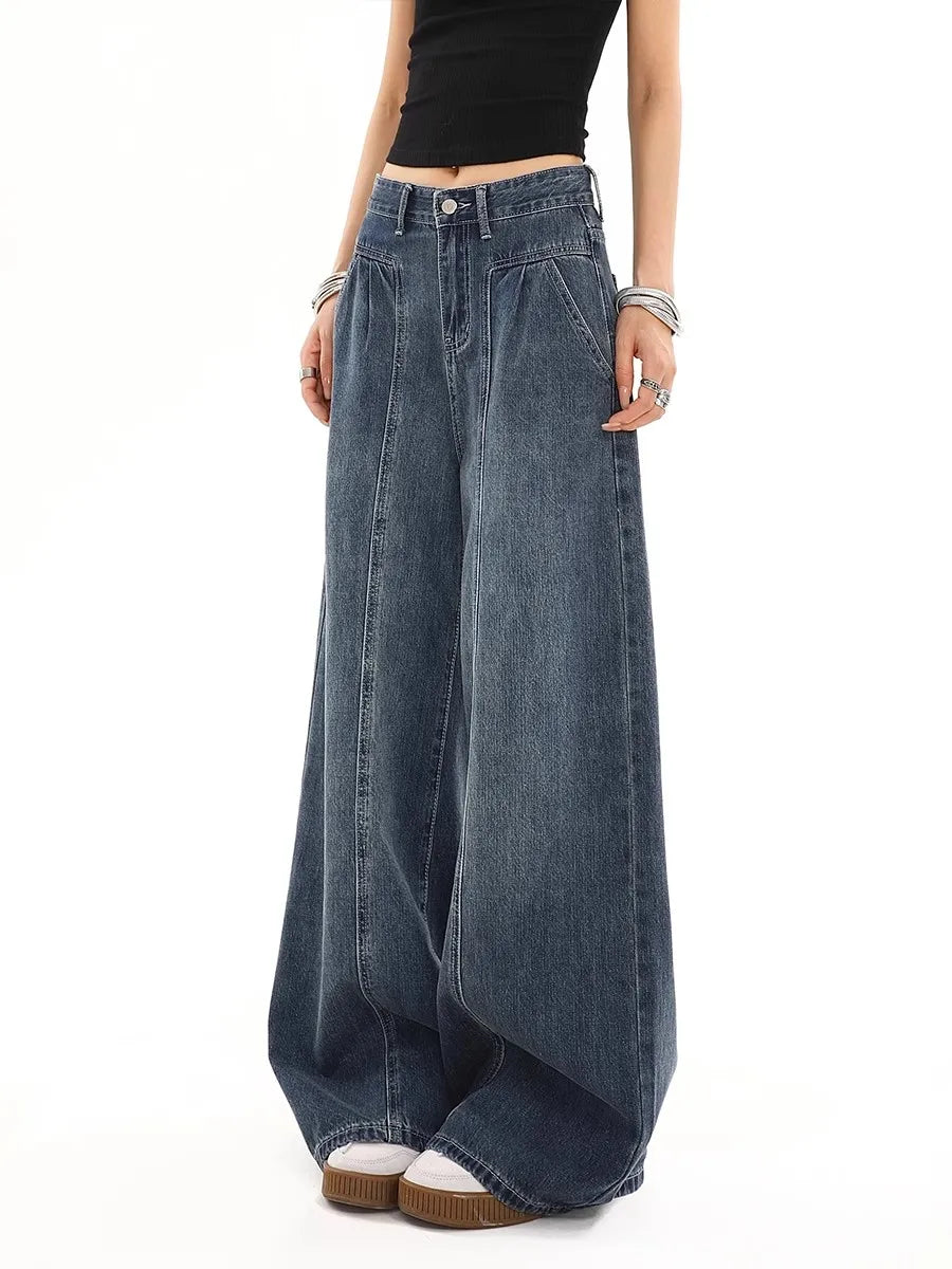 Vintage Baggy High Waist Wide Jeans