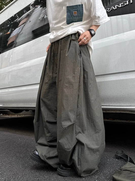Flowy Wide Leg Elastic Waist Pants