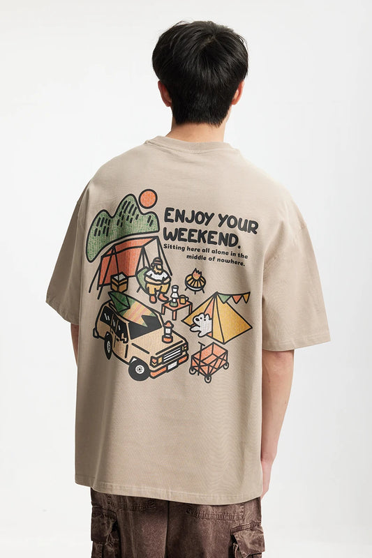 Mountain Series Heavyweight Printed Outdoor T-Shirt