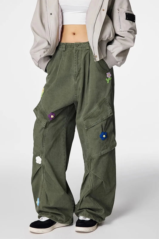 Vintage Multi-Pocket Overalls Jeans