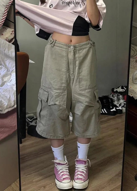 Vintage High Street Khaki Denim Jorts