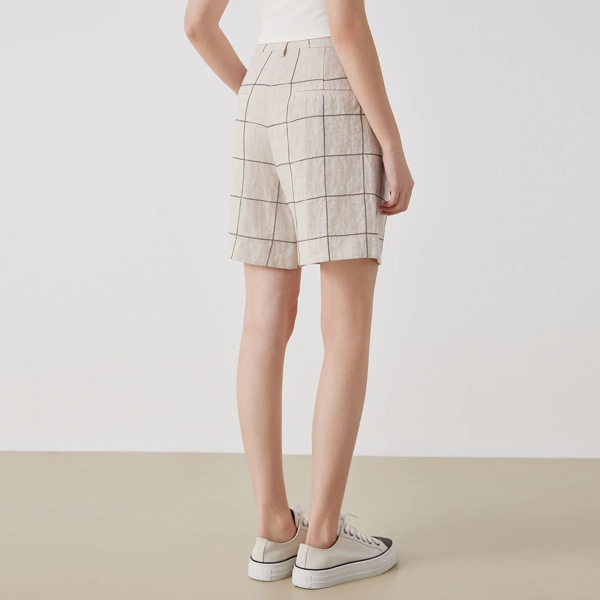 Breathable Pure Linen Summer Shorts