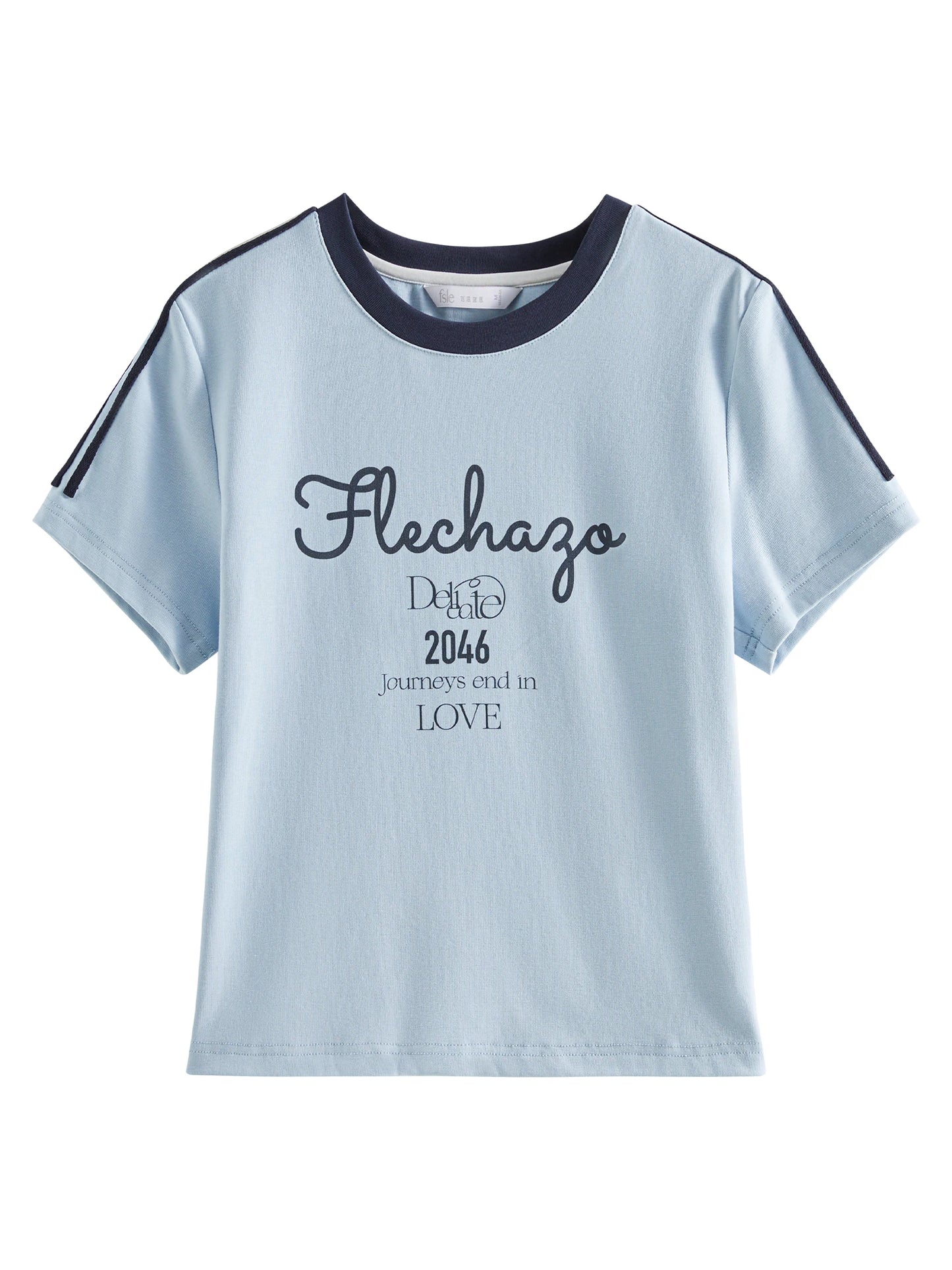 Sporty Summer Cropped Jersey Racerback T-Shirt